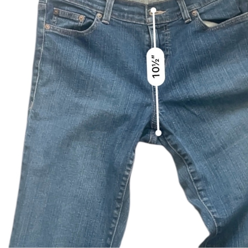 DKNY Ludlow denim blue jeans petites 12R 5 pocket design zipper button stretchy - Picture 15 of 16
